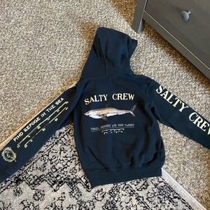 Kids size small salty crew hoodie